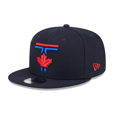 Casquette Snapback 9FIFTY New Era pour hommes des Blue Jays de Toronto 2024 City Connect bleu marine