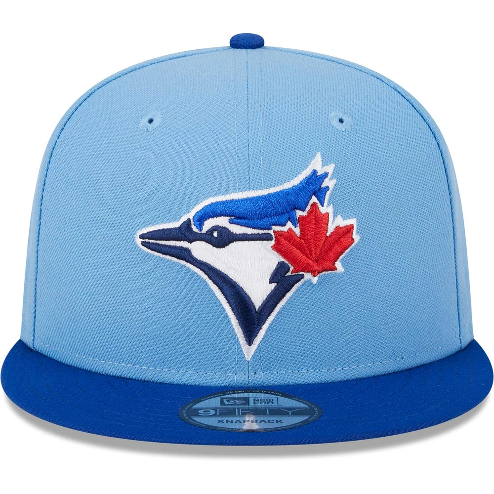 Men's New Era Powder Blue Toronto Blue Jays 2024 Batting Practice On-Field 9FIFTY Snapback Hat