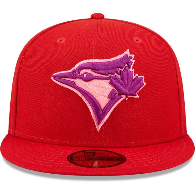NWC BLUJAY RED MLB SCARLET VIOLET UV 59FIFTY CAN HATMENHIC