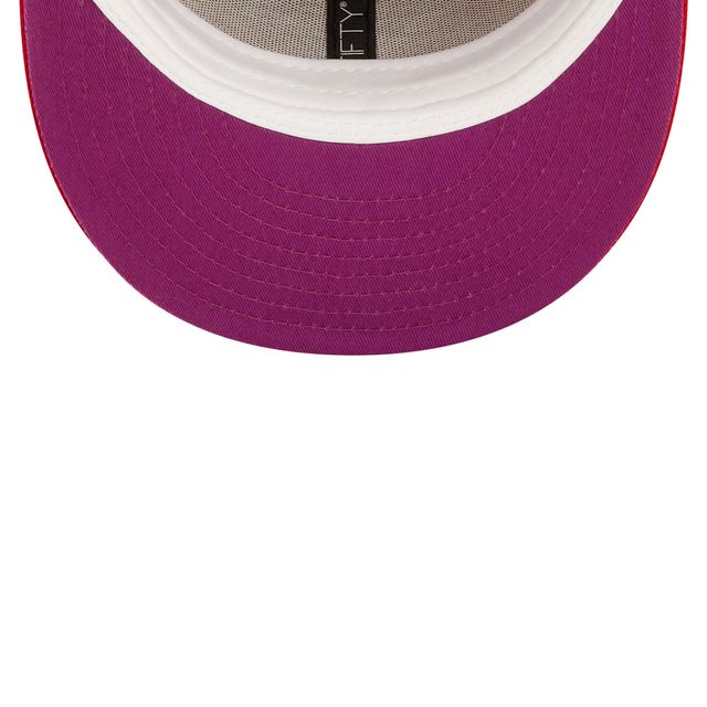 NWC BLUJAY RED MLB SCARLET VIOLET UV 59FIFTY CAN HATMENHIC