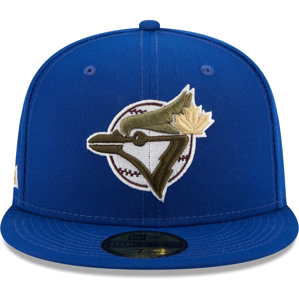 Men's New Era Royal Toronto Blue Jays 10th Anniversary Botanical 59FIFTY - Fitted Hat