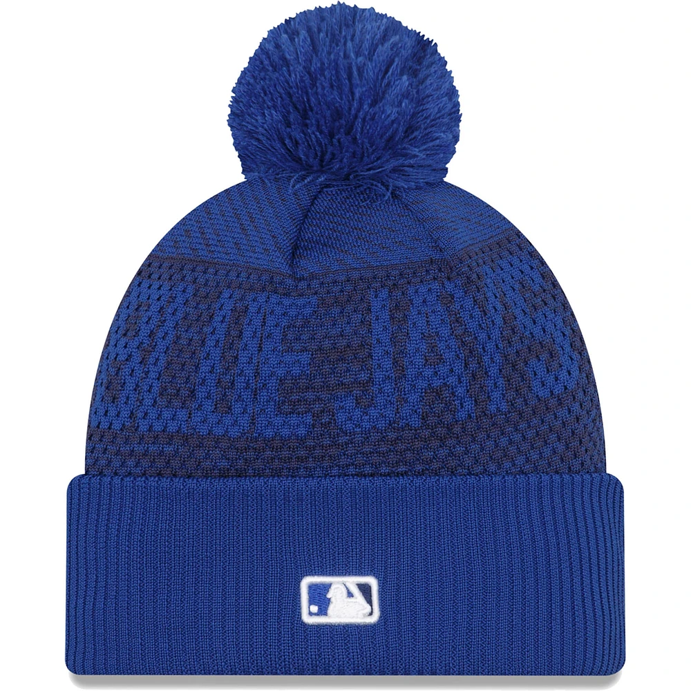 Men's New Era Royal Toronto Blue Jays Authentic Collection Sport Knit - Hat with Pom