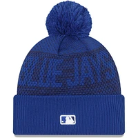 Men's New Era Royal Toronto Blue Jays Authentic Collection Sport Knit - Hat with Pom