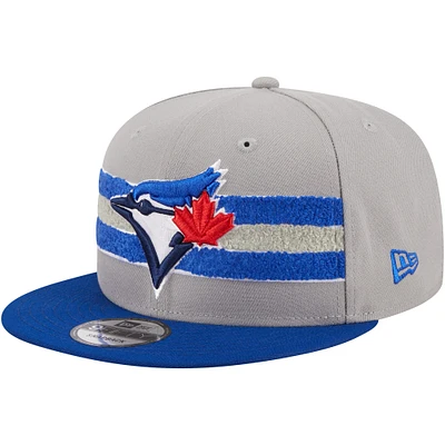 Casquette Snapback 9FIFTY Royal Toronto Blue Jays Chenille Band New Era pour hommes