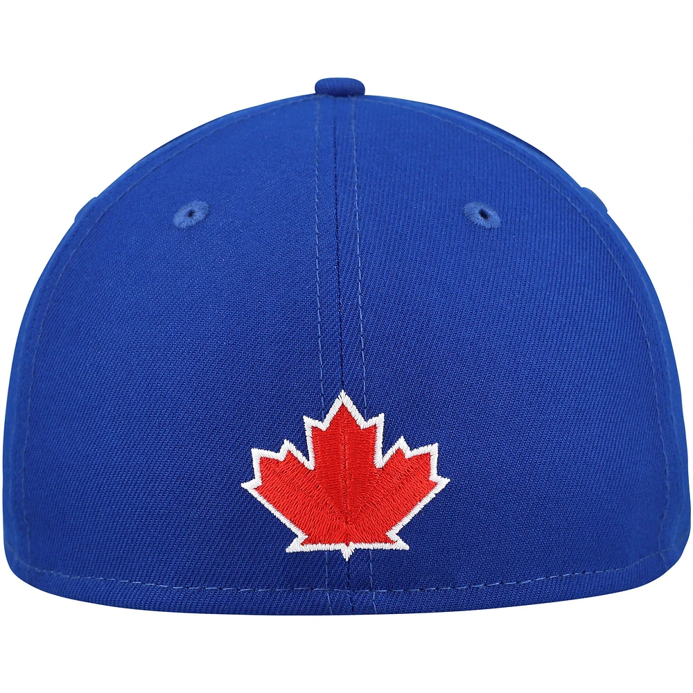 Casquette ajustée 59FIFTY à double logo des Blue Jays de Toronto New Era pour hommes, bleue