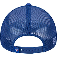 Men's New Era Royal Toronto Blue Jays Stacked 9FORTY Trucker Adjustable Hat