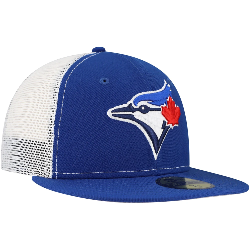 Casquette ajustée 59FIFTY Trucker de couleur équipe des Blue Jays Toronto New Era pour homme