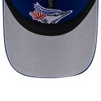 Men's New Era Royal Toronto Blue Jays Team Slick Trucker 9TWENTY Adjustable Hat