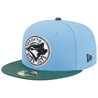 Casquette ajustée 59FIFTY pour homme des Toronto Blue Jays 40e anniversaire de la saison bleu ciel/coriandre New Era
