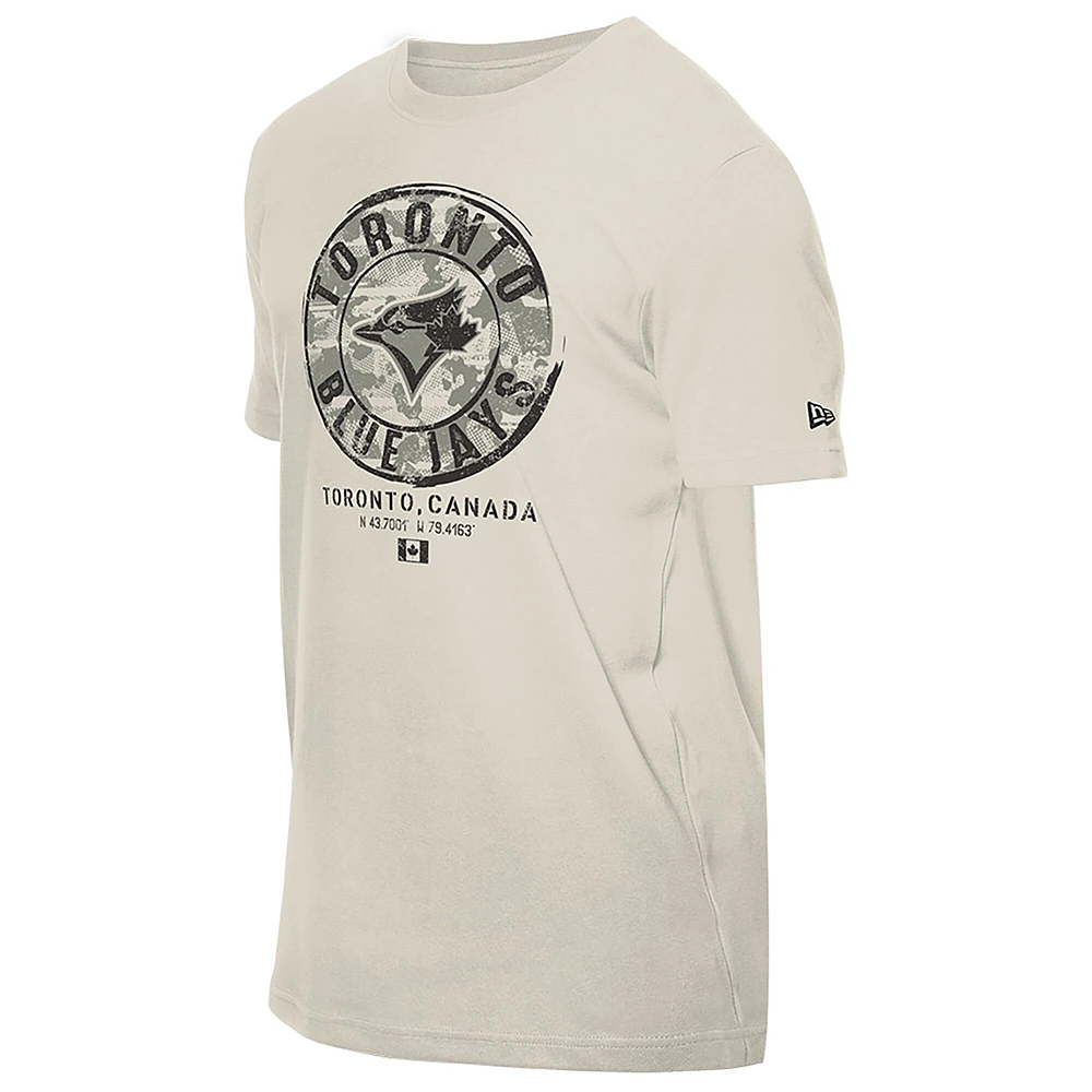 Men's New Era  Stone Toronto Blue Jays 2025 Armed Forces Day T-Shirt