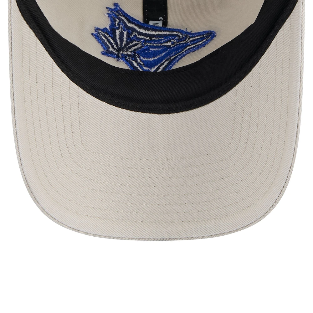 Men's New Era Stone Toronto Blue Jays Game Day Trucker 9TWENTY Snapback Hat