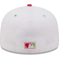 Men's New Era White/Coral Toronto Blue Jays 1992 World Series Strawberry Lolli 59FIFTY Fitted Hat