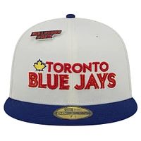 Men's New Era White/Royal Toronto Blue Jays Big League Chew 59FIFTY Fitted Hat
