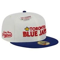 Men's New Era White/Royal Toronto Blue Jays Big League Chew 59FIFTY Fitted Hat