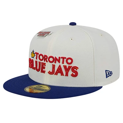 Men's New Era White/Royal Toronto Blue Jays Big League Chew 59FIFTY Fitted Hat