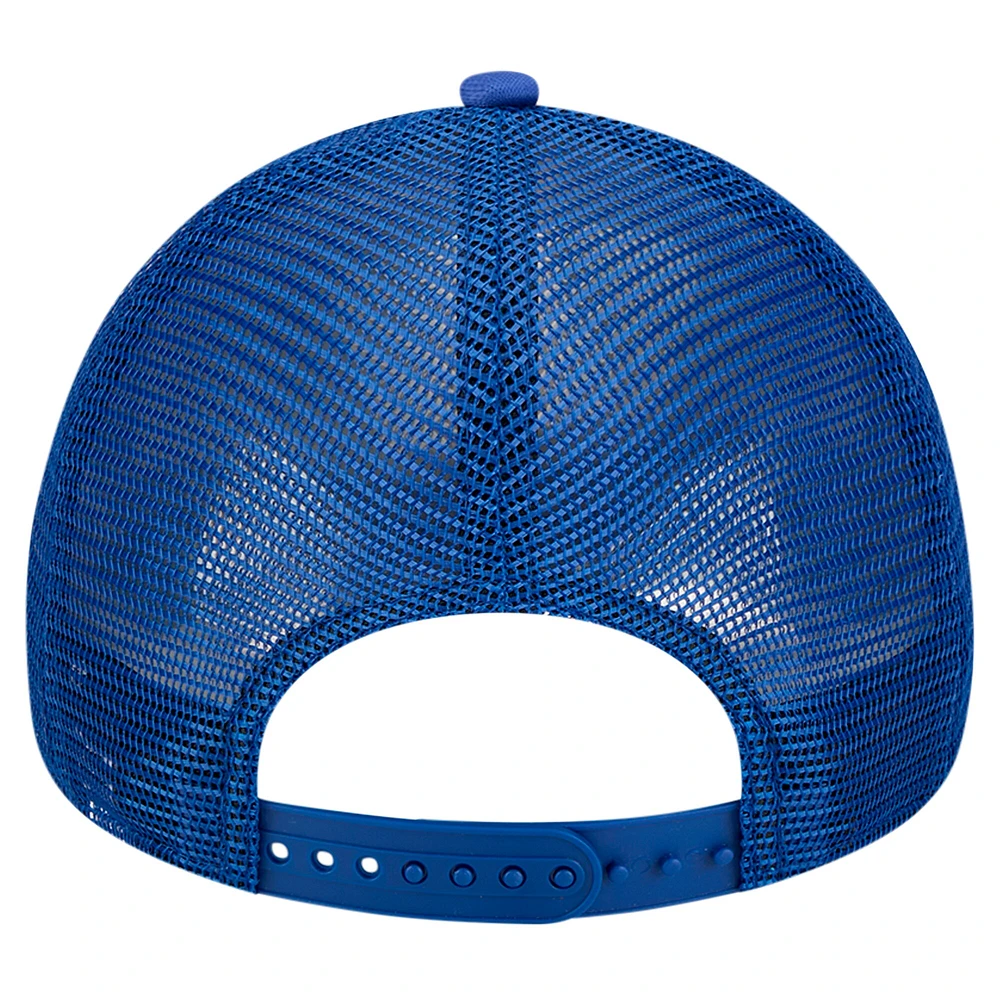 Men's New Era White Toronto Blue Jays Retro Wordmark 9FORTY A-Frame Trucker Adjustable Hat