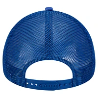 Men's New Era White Toronto Blue Jays Retro Wordmark 9FORTY A-Frame Trucker Adjustable Hat