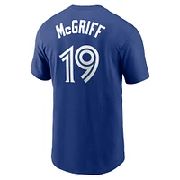 Men's Nike Fred McGriff Royal Toronto Blue Jays Name & Number T-Shirt
