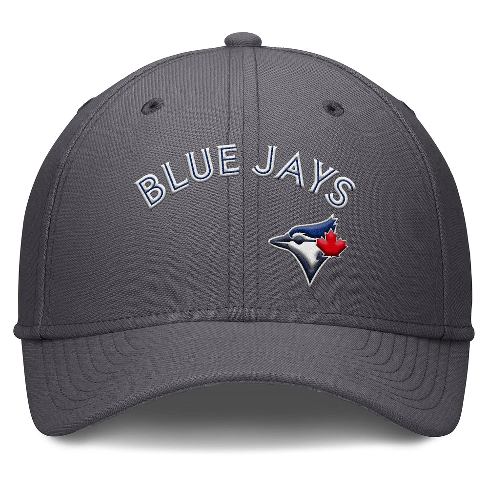 Men's Nike  Gray Toronto Blue Jays Swoosh Performance Flex Hat