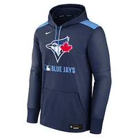 Men's Nike Navy Toronto Blue Jays Authentic Collection Performance Pullover Hoodie