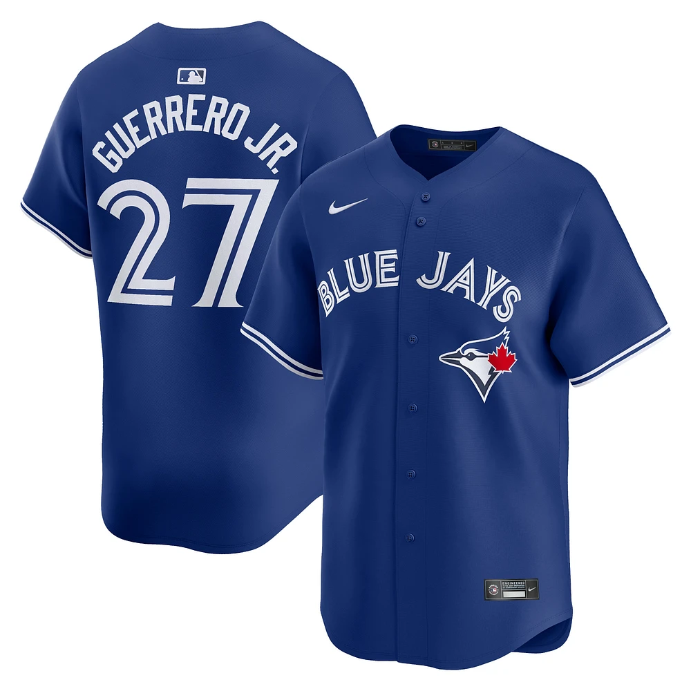 Maillot Nike Vladimir Guerrero Jr. pour homme, bleu marine, joueur alternatif limité des Blue Jays de Toronto