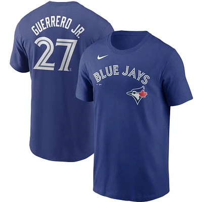 T-shirt Nike Vladimir Guerrero Jr. Royal Toronto Blue Jays pour hommes avec nom et numéro