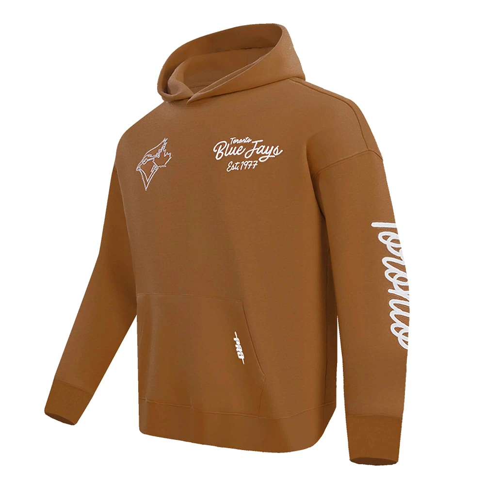 Men's Pro Standard Brown Toronto Blue Jays Paint the City Pullover Hoodie
