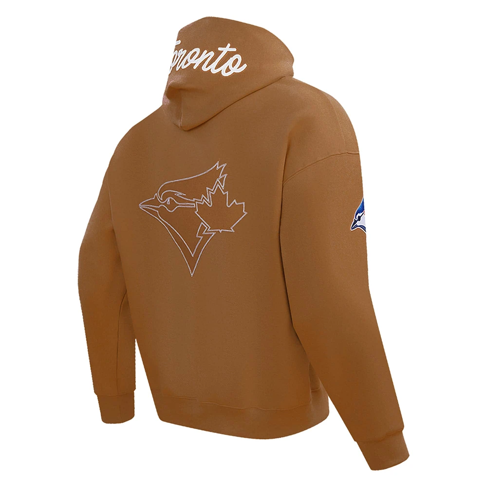 Men's Pro Standard Brown Toronto Blue Jays Paint the City Pullover Hoodie