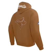 Men's Pro Standard Brown Toronto Blue Jays Paint the City Pullover Hoodie