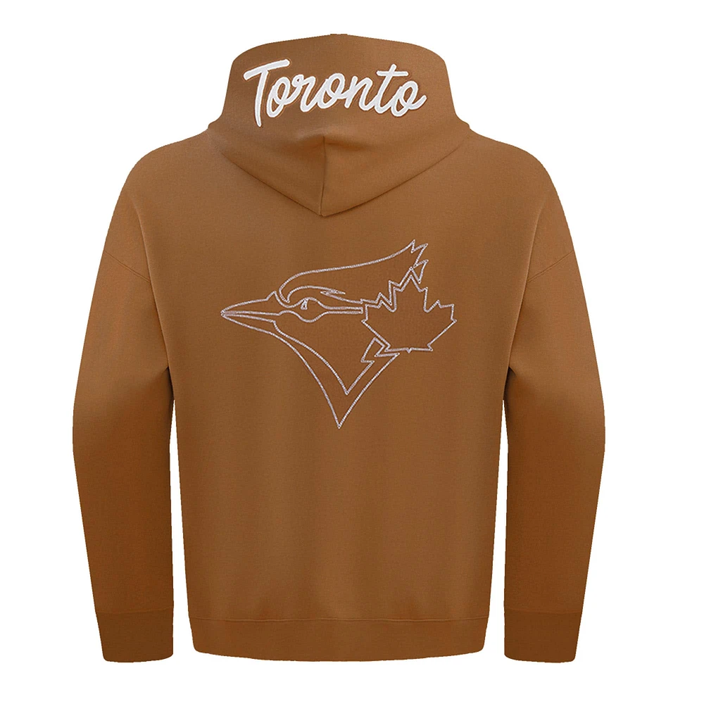 Men's Pro Standard Brown Toronto Blue Jays Paint the City Pullover Hoodie