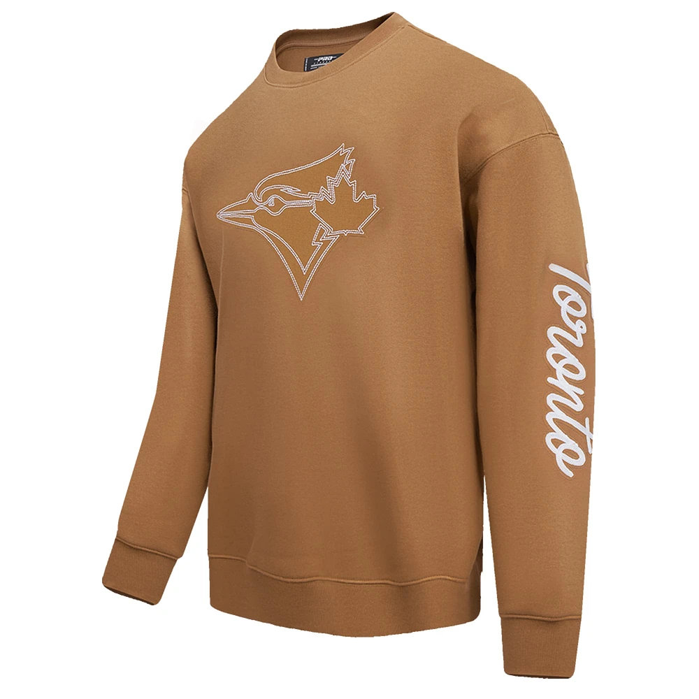 Men's Pro Standard Brown Toronto Blue Jays Paint the City Pullover Sweatshirt