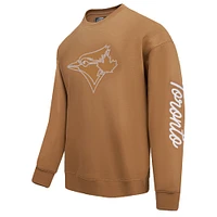Men's Pro Standard Brown Toronto Blue Jays Paint the City Pullover Sweatshirt