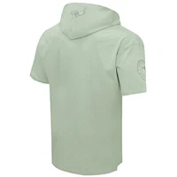 Men's Pro Standard Light Green Toronto Blue Jays Neutral Short Sleeve Pullover Hoodie