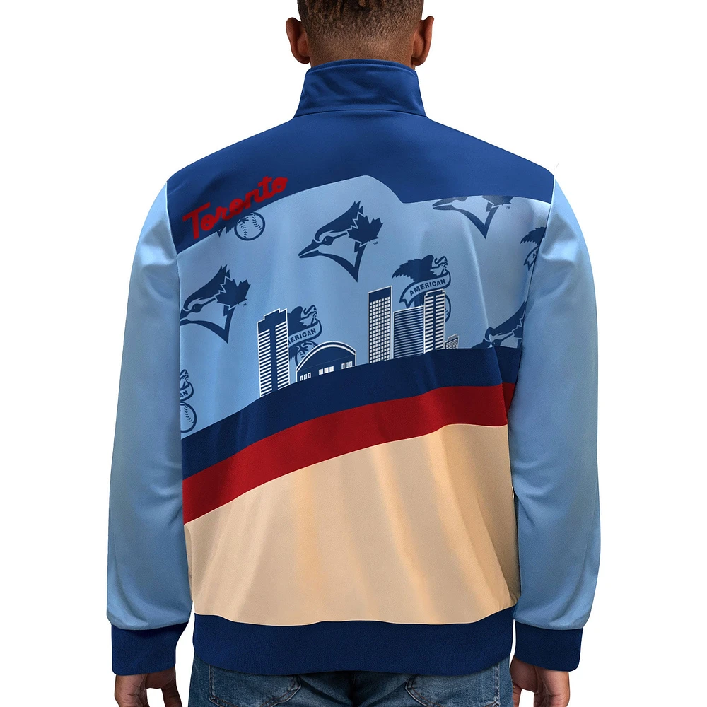 Men's Starter Powder Blue Toronto Jays City Skyline - Full-Zip Track Jacket