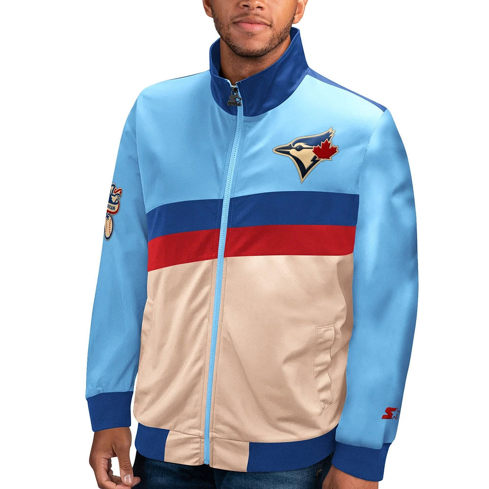 Men's Starter Powder Blue Toronto Jays City Skyline - Full-Zip Track Jacket