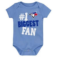 Newborn & Infant Toronto Blue Jays 3-Pack Fan Pennant Bodysuit Set