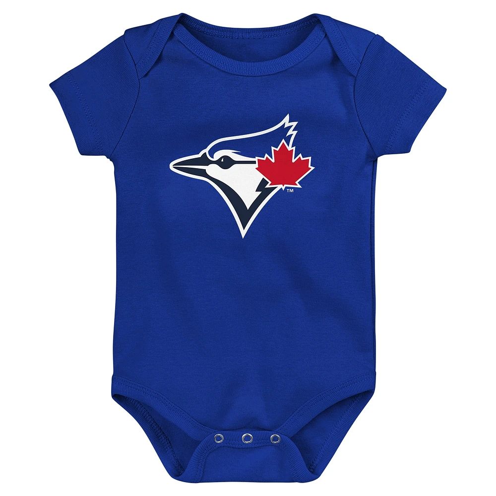 Newborn & Infant Toronto Blue Jays 3-Pack Fan Pennant Bodysuit Set
