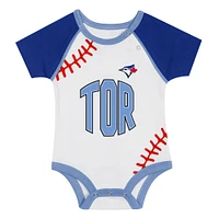 Newborn & Infant Toronto Blue Jays Tied Up Bodysuit, Bib Bootie Set