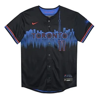 Maillot de joueur Nike Bo Bichette bleu marine des Blue Jays Toronto 2024 City Connect Limited pour enfants d'âge préscolaire