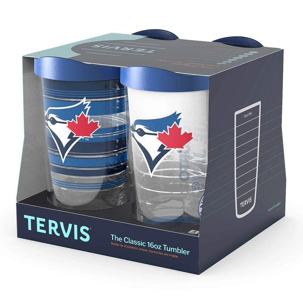 Tervis Toronto Blue Jays Four-Pack 16oz. Classic Tumbler Set