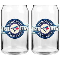 The Sports Vault Toronto Blue Jays 16 oz. Two-Pack Can Glass Set