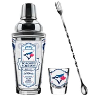 The Sports Vault Toronto Blue Jays Five-Piece Bartender Shot Glass & Mixing Glass Set