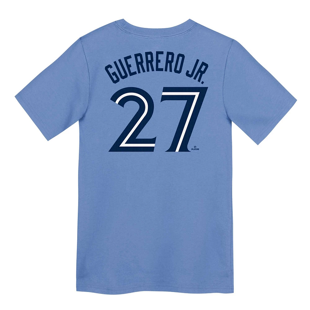 Toddler Nike Vladimir Guerrero Jr. Powder Blue Toronto Jays Name & Number T-Shirt