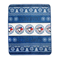 Toronto Blue Jays 2-Pack 50" x 60" Holiday Throw Blanket and Cushion Set