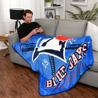 Toronto Blue Jays 50'' x 60'' Digital 1-Ply Plush Throw Blanket