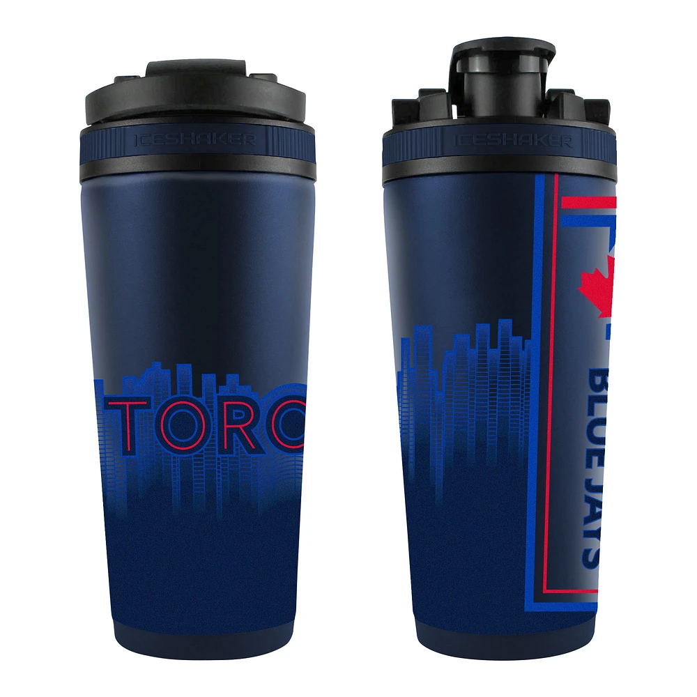 WinCraft Toronto Blue Jays 2024 City Connect 26oz. 4D Stainless Steel Ice Shaker Bottle