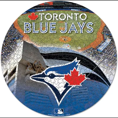 Casse-tête rond de 500 pièces des Blue Jays de Toronto de WinCraft