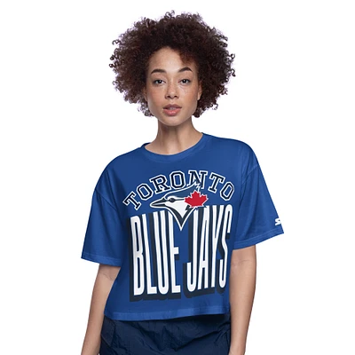 T-shirt court pour femme des Blue Jays de Toronto, « Play the Ball »