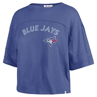 Women's '47 Royal Toronto Blue Jays Premier Wordmark Stevie Cropped T-Shirt