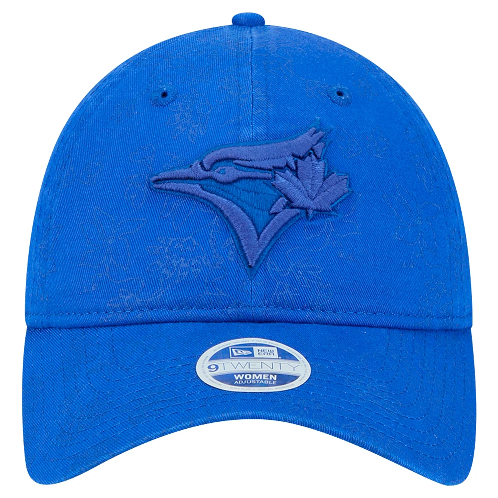 Women's New Era Royal Toronto Blue Jays Tonal Floral 9TWENTY Adjustable Hat